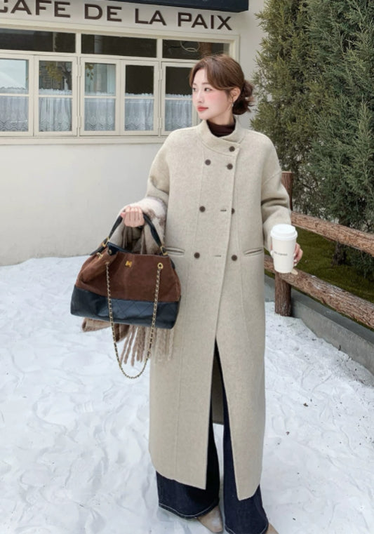 off-white wool coat