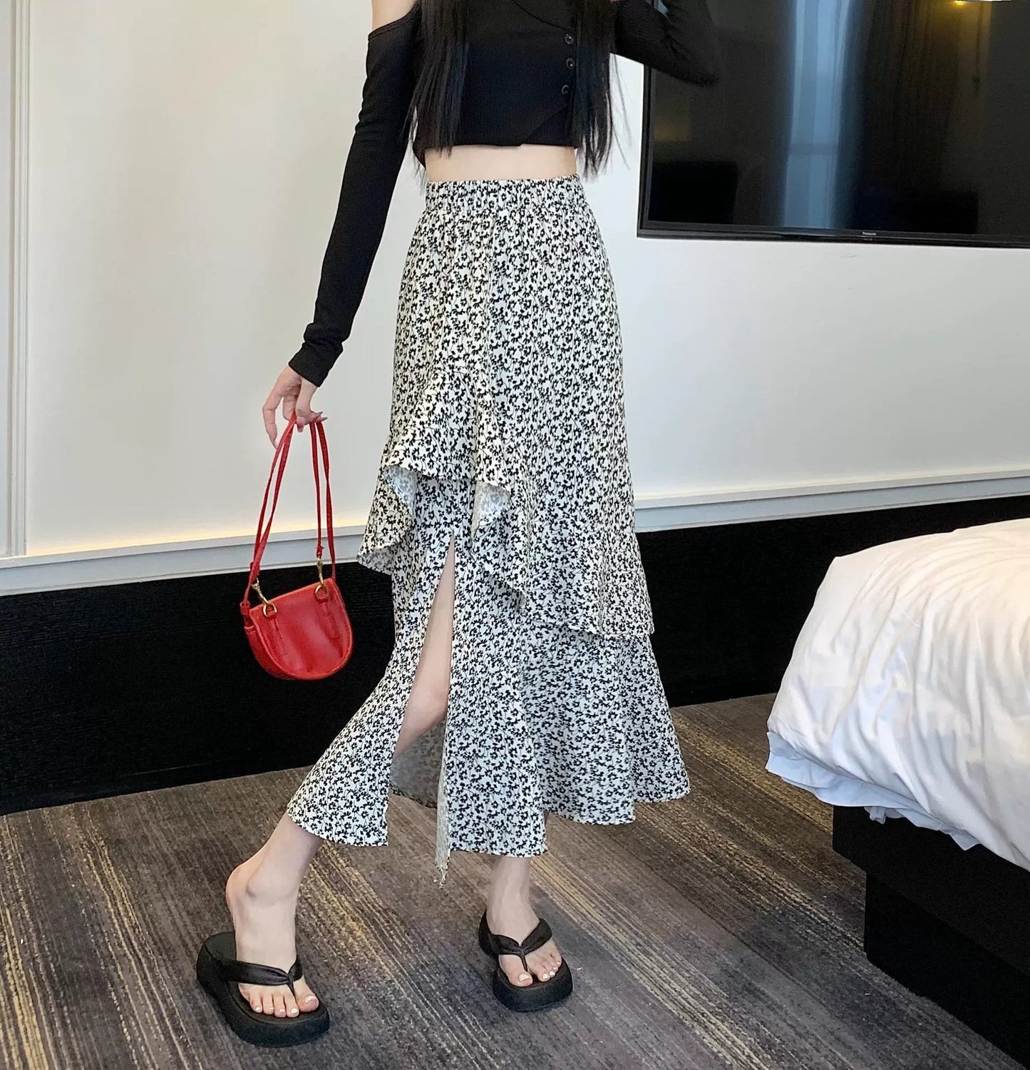 Unruly floral skirt