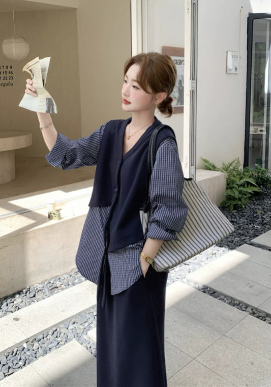 Checkered patchwork set