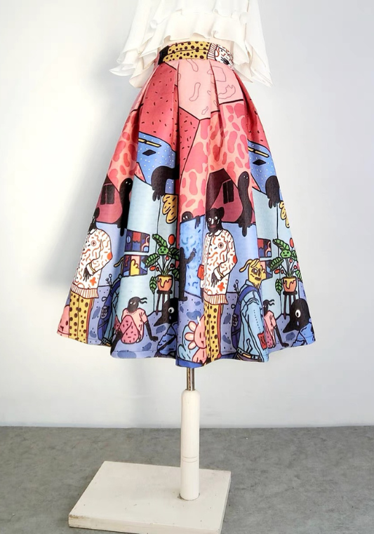 Graffiti large umbrella skirt-design style
