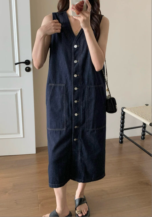 牛仔背心裙
