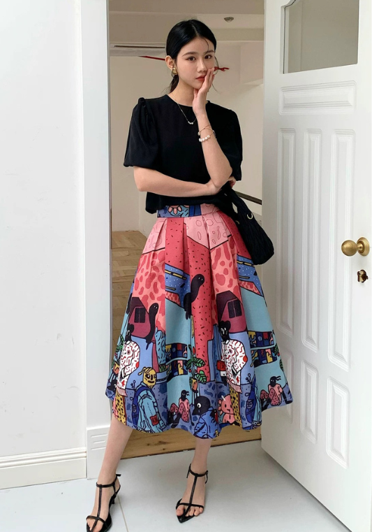 Graffiti large umbrella skirt-design style