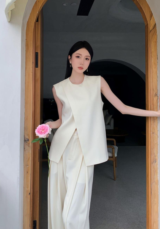 simple vest suit