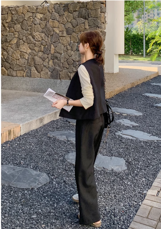 Premium black two-piece suit