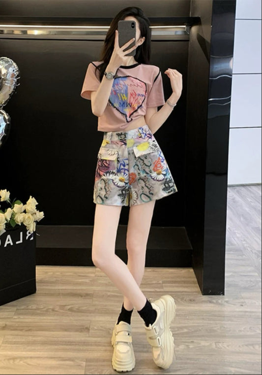 塗鴉牛仔褲
