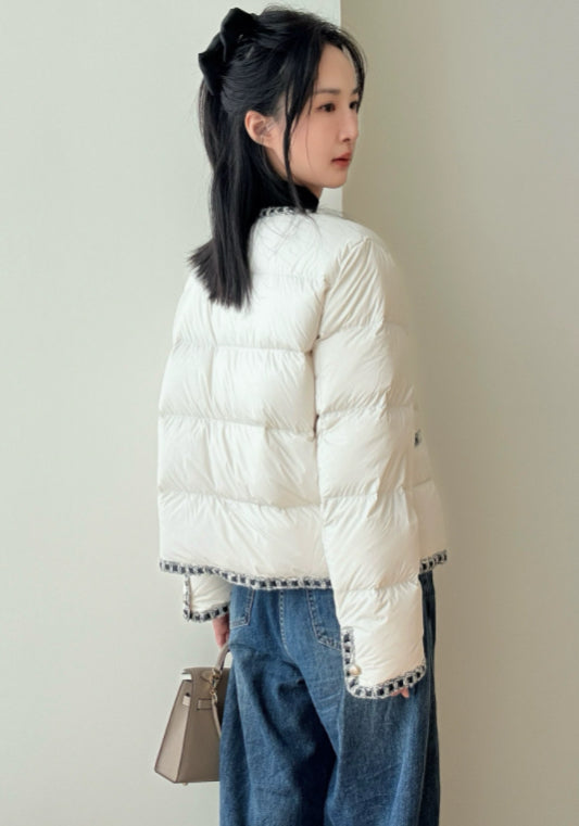 Chanel-style down jacket