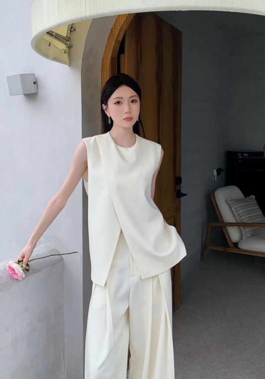 simple vest suit