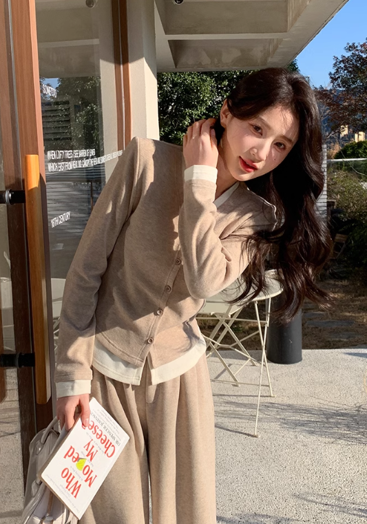 Fake two-piece gentle suit