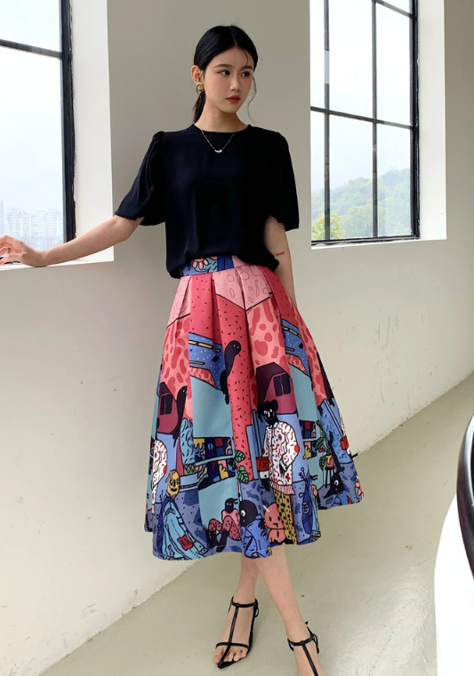 Graffiti large umbrella skirt-design style
