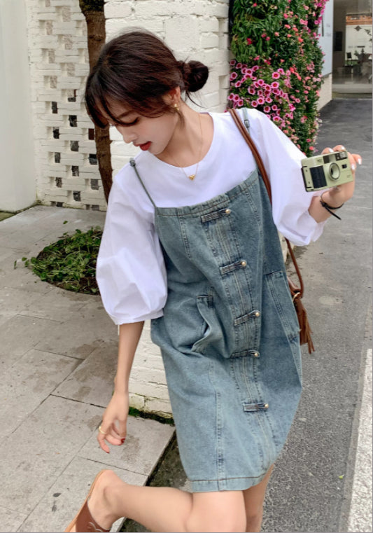 牛仔裙兩件套
