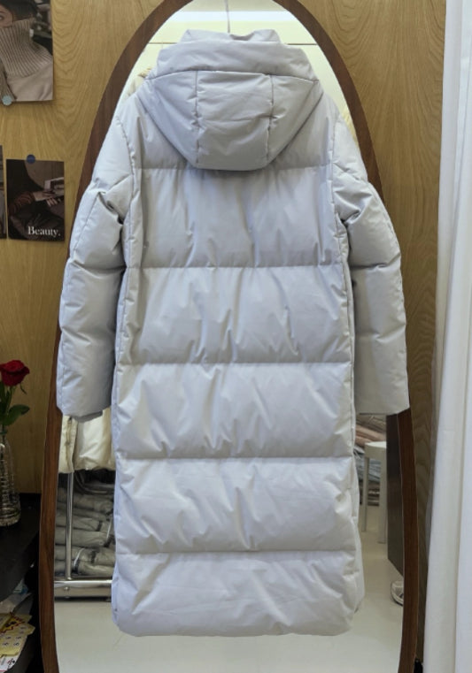 簡約長款羽絨服