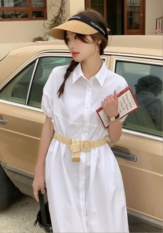 簡約白襯衫裙