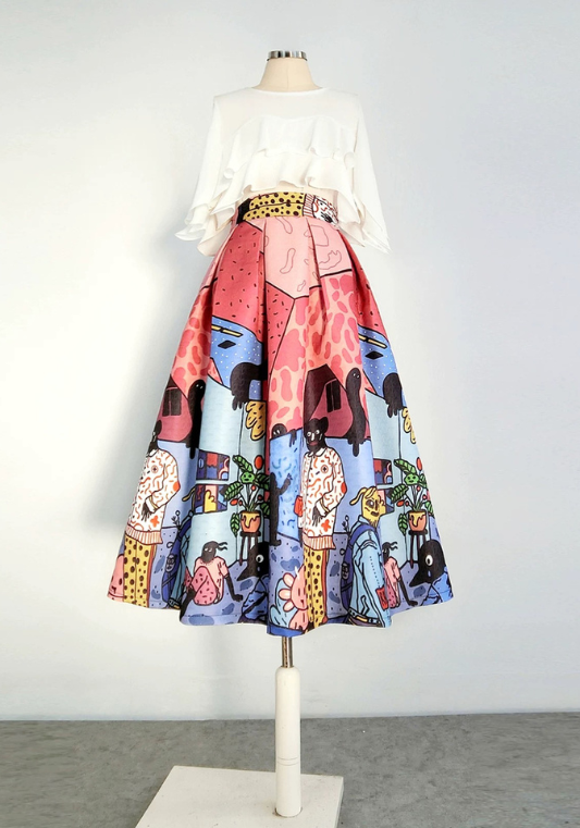 Graffiti large umbrella skirt-design style