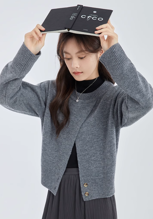 slit pullover sweater