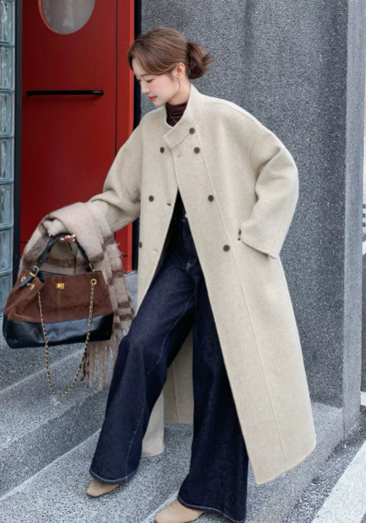 off-white wool coat