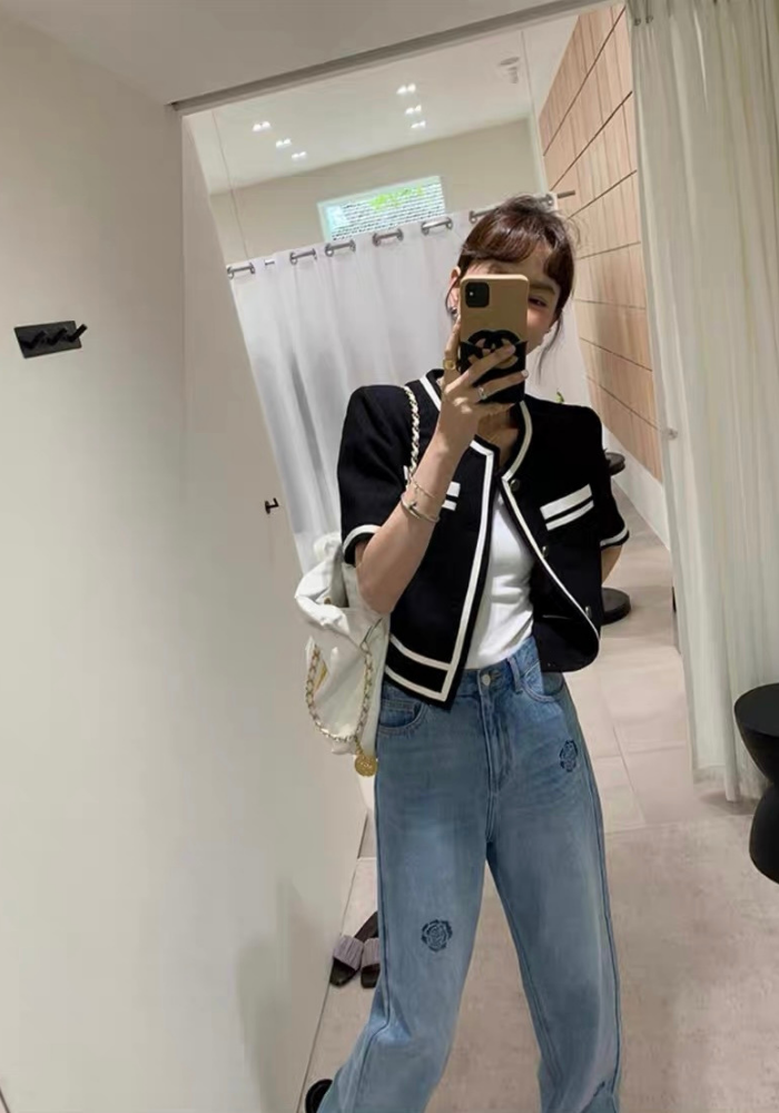 小香風短款西裝外套