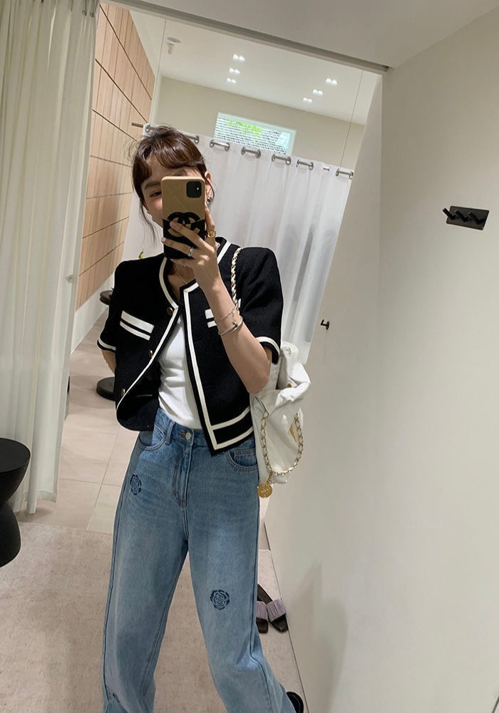 小香風短款西裝外套