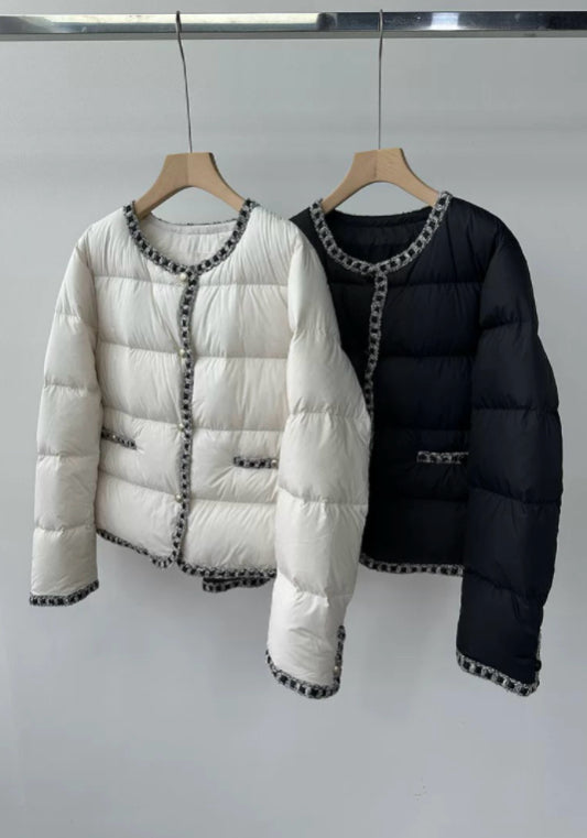 Chanel-style down jacket