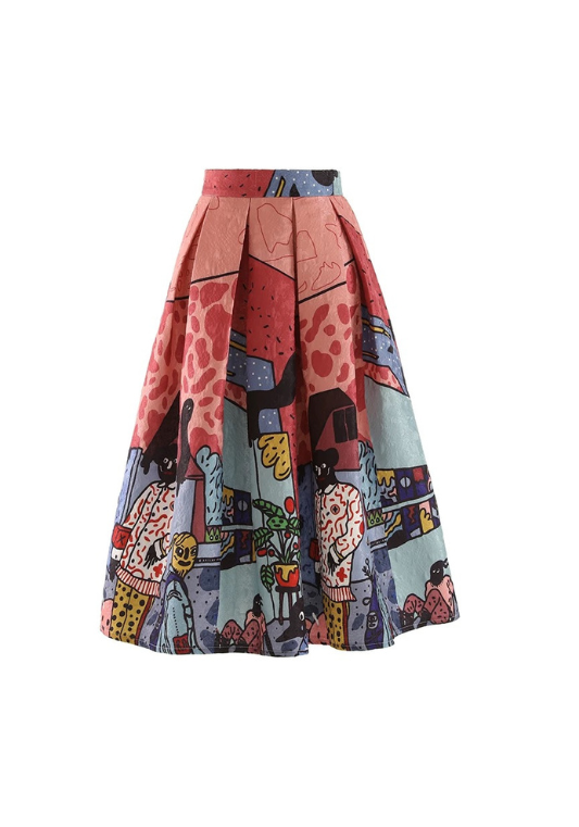 Graffiti large umbrella skirt-design style