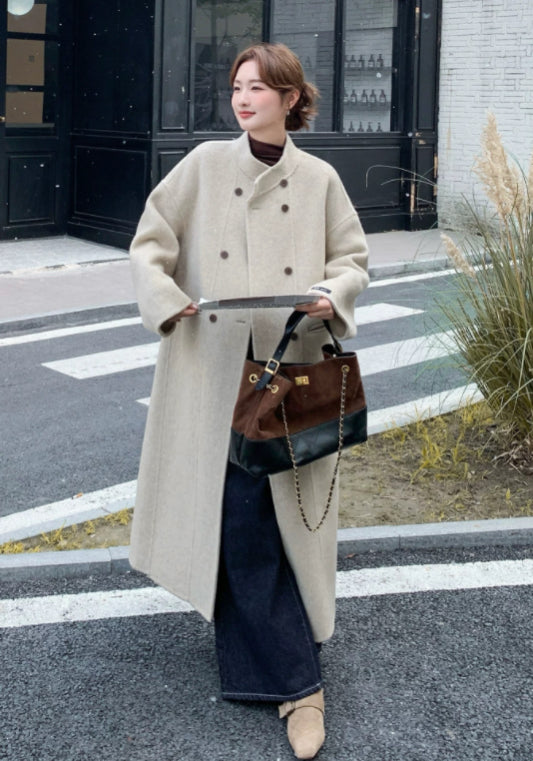 off-white wool coat