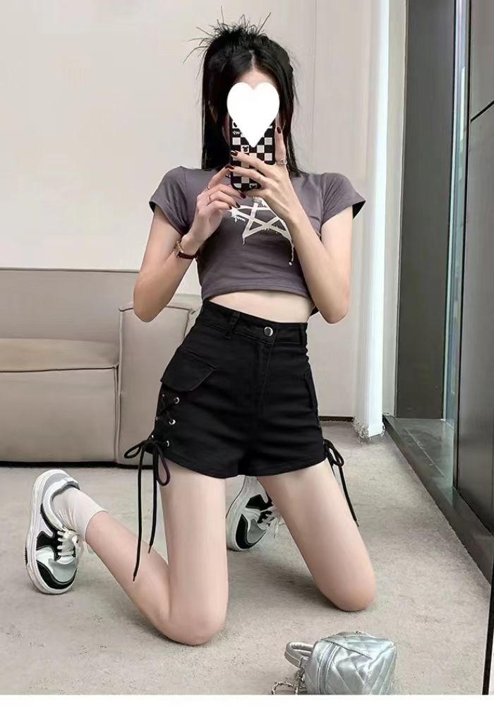 側邊帶彈力A字短褲