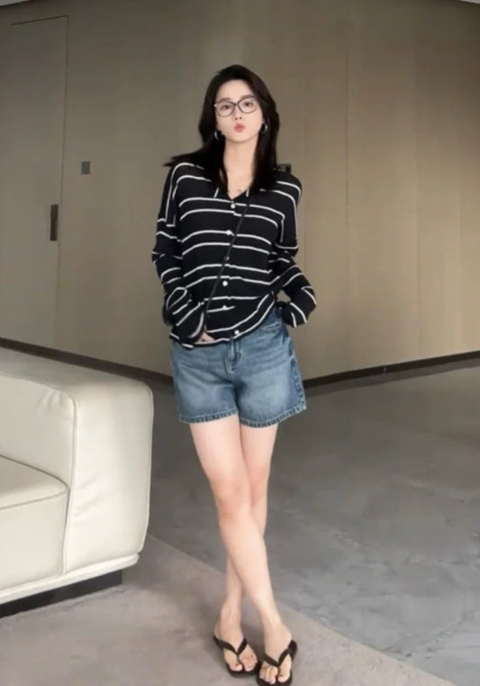 寬鬆條紋衫