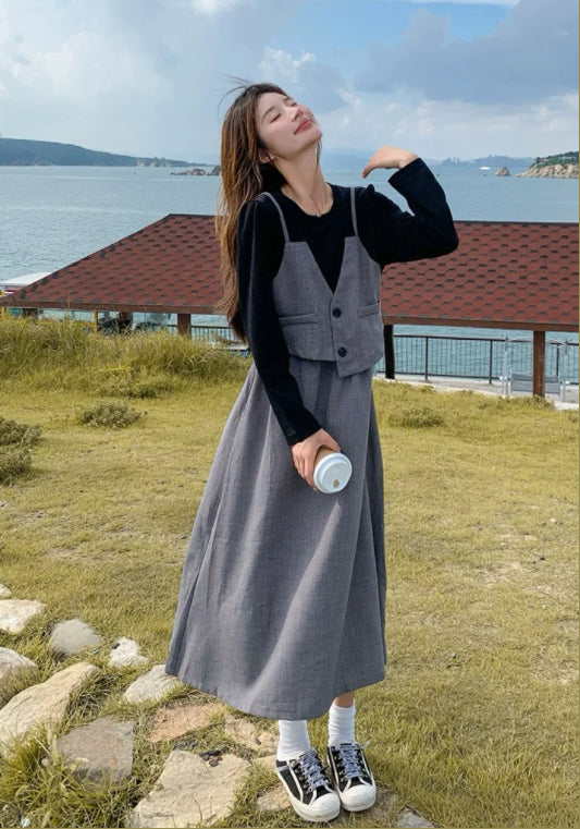 Suit dress two-piece set