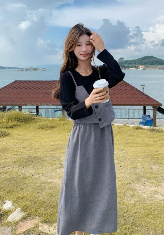 Suit dress two-piece set