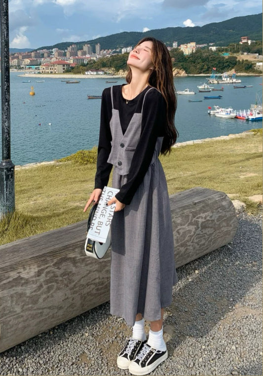 Suit dress two-piece set