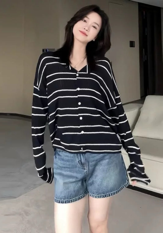 寬鬆條紋衫