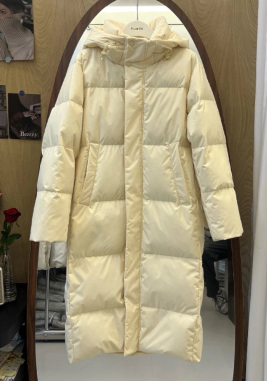 簡約長款羽絨服