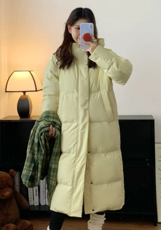 簡約長款羽絨服