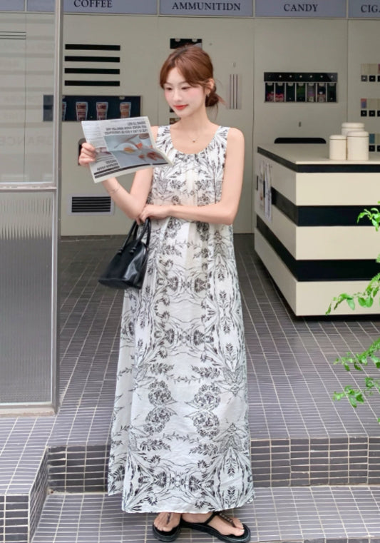 水墨背心裙