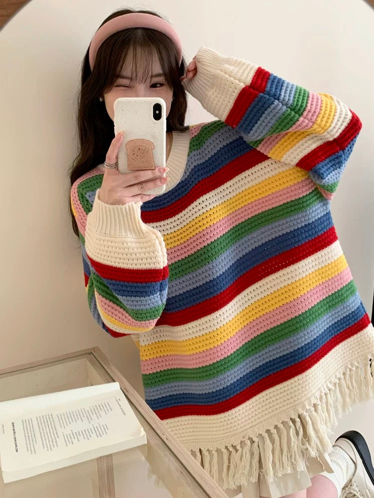 彩虹流術毛衣
