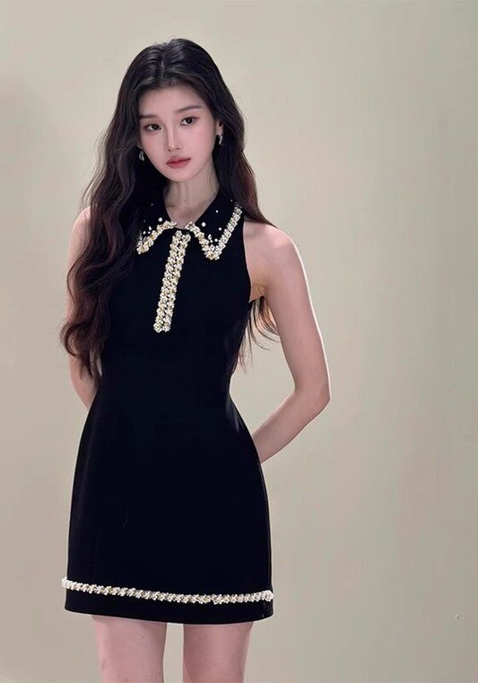 小香風釘珠裙