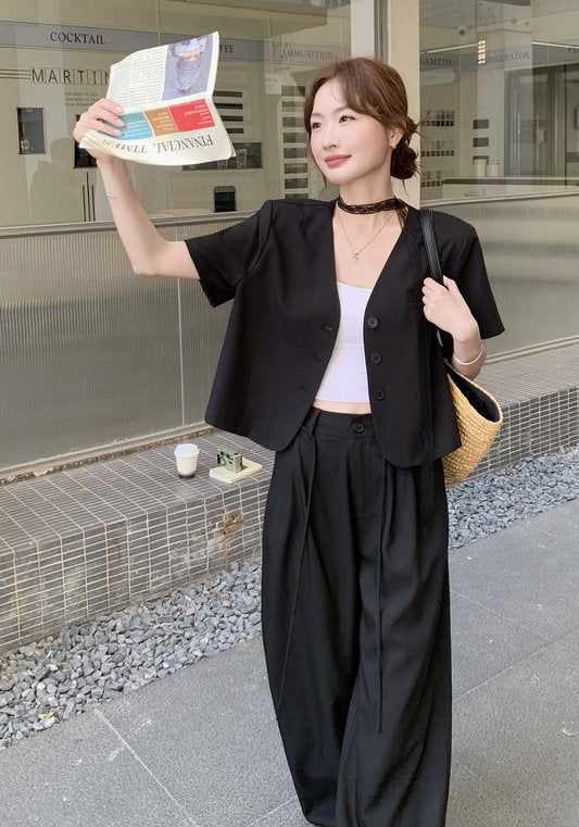 高級黑西裝兩件套