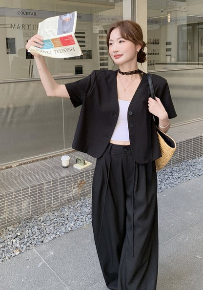 高級黑西裝兩件套