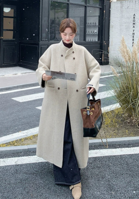 off-white wool coat