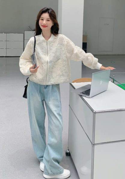 白色蕾絲外套