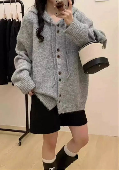 連帽毛衣開衫