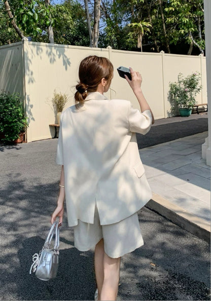 白色西裝兩件套