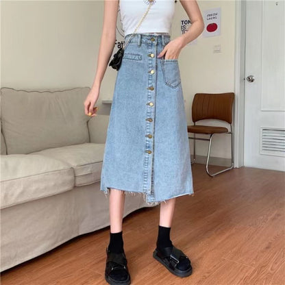 Unruly denim skirt