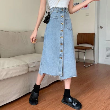 Unruly denim skirt