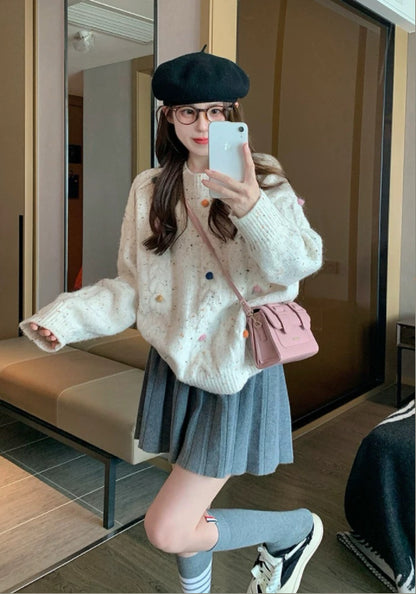 彩色球毛衣