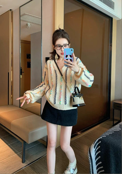 彩色線毛衣