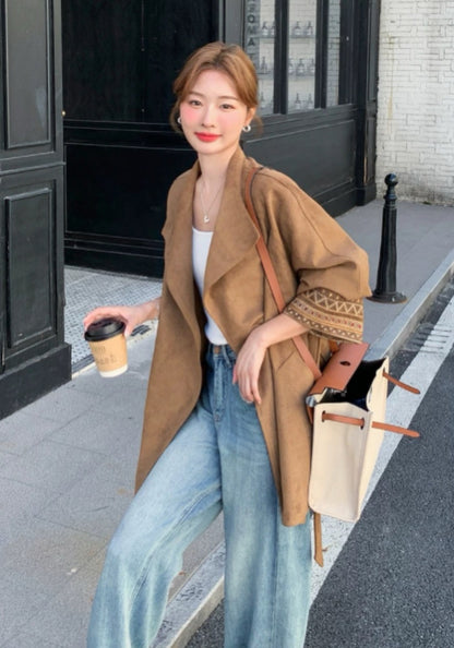 高級棕色外套