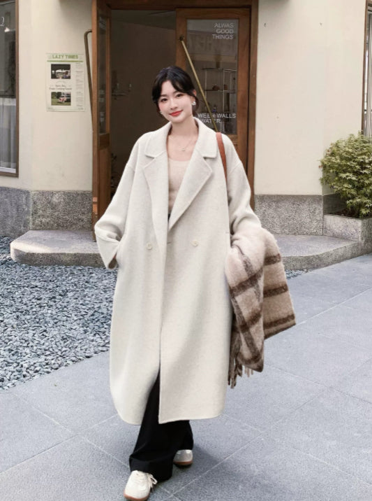 寬鬆羊毛大衣