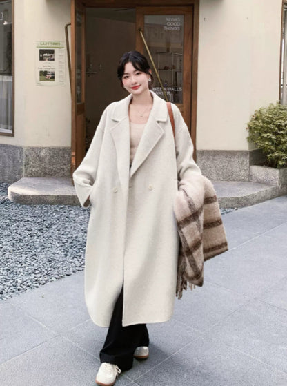 寬鬆羊毛大衣
