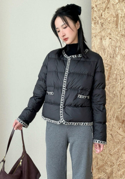 Chanel-style down jacket