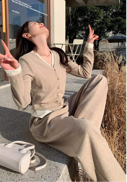 Fake two-piece gentle suit